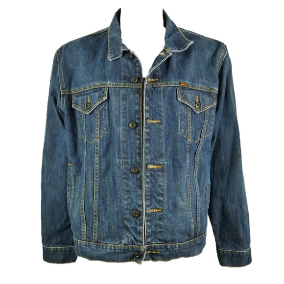 mens polo jean jacket